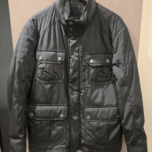 Boss Charcoal Black Military Field Jacket